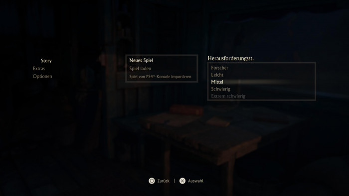 Spielstände von der PS4 können geladen werden. (Bild: Sony/Screenshot: Golem.de)